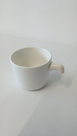 Set ceainic din ceramică MIAMIO, 1 litru, 4 căni, farfurii din bambus, alb [2]