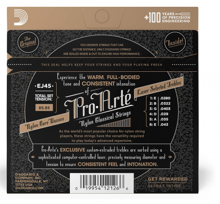 Set Corzi Chitara Clasica D'Addario Pro Arte EJ45 [2]