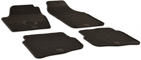 Set Covorase Auto Cauciuc Umbrella Pentru Volkswagen Polo (2001-2009) + Odorizant Auto Bradut Wunder-Baum Black Ice [1]