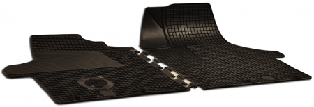 Set Covorase Auto Cauciuc Umbrella Pentru Volkswagen T5 (2003-2010) – 2Pcs + Odorizant Auto Bradut Wunder-Baum Black Ice [1]