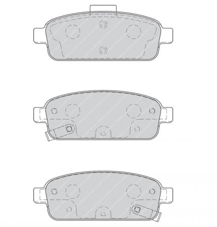 Set de 4 plăcuțe de frână Ferodo FDB4265, frana disc [1]