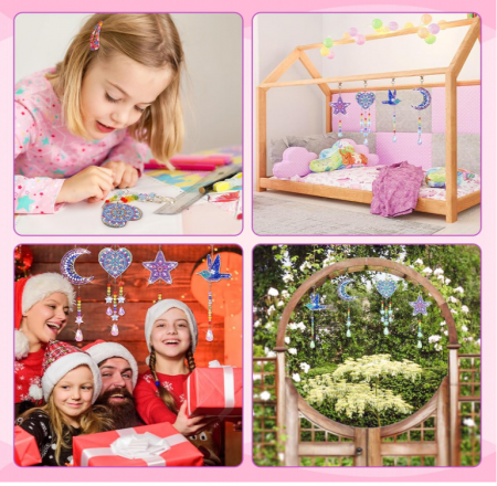 Set de artizanat cu clopotei de vant pentru pictura cu diamant FORMIZON [6]