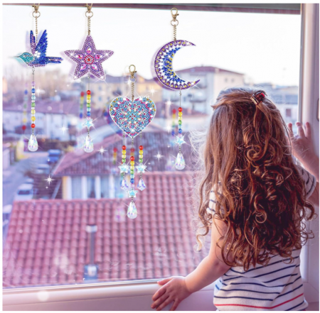 Set de artizanat cu clopotei de vant pentru pictura cu diamant FORMIZON [5]