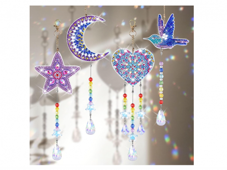 Jucarii, Copii & Bebe - Set de artizanat cu clopotei de vant pentru pictura cu diamant FORMIZON