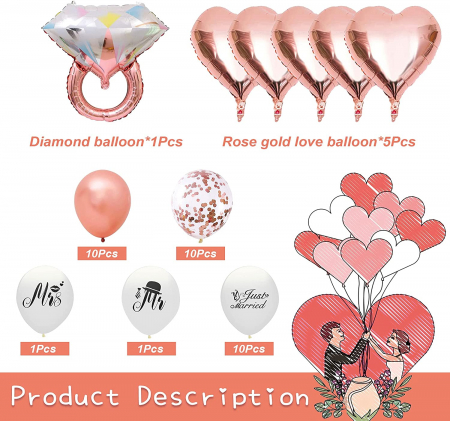 Set de baloane Just Married: [5]