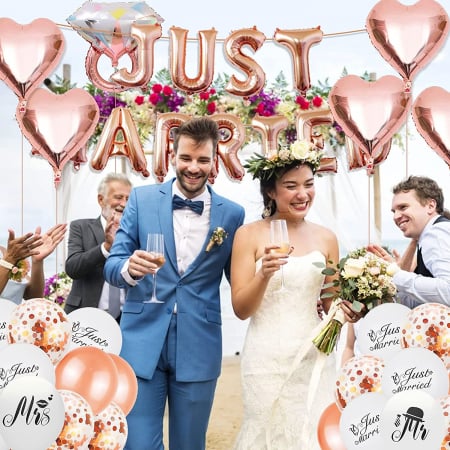 Set de baloane Just Married: [1]