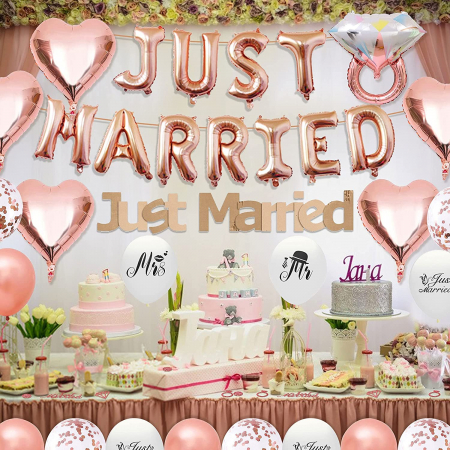 Set de baloane Just Married: [2]