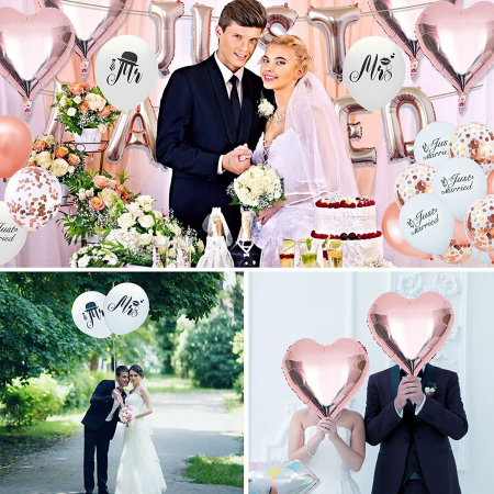 Set de baloane Just Married: [4]