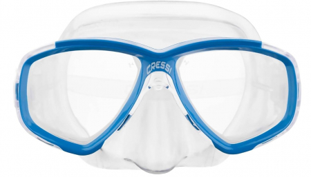 Set de scufundari pentru adulti Cressi Perla, ochelari + tub snorkeling, albastru [7]