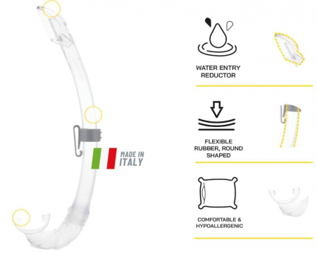 Set de scufundari pentru adulti Cressi Perla, ochelari + tub snorkeling, albastru [6]