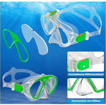 Set de scufundari pentru copii WISHBETY, ochelari + tub snorkeling [6]