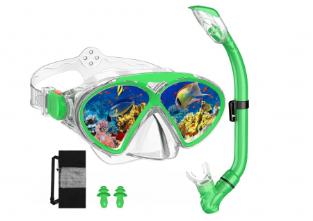 Set de scufundari pentru copii WISHBETY, ochelari + tub snorkeling [0]