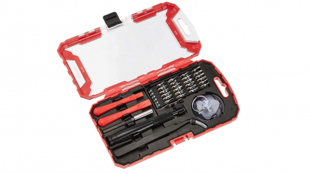 Scule electrice si unelte - Set de șurubelnițe pentru reparații electronice Amazon Basics, set de 32 de bucăți