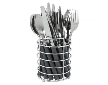 Bucatarie & Servire - Set de tacâmuri din oțel inoxidabil Bo-Camp, 24 de piese, 6 persoane