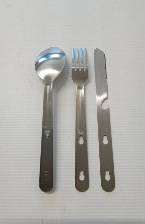 Set de tacâmuri din oțel inoxidabil CAO, 3 piese, pentru camping [2]