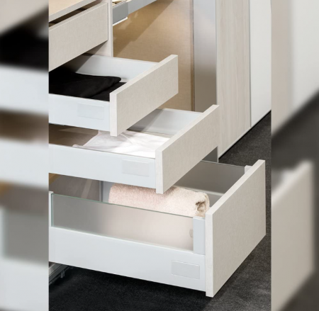 Set glisiere sertar de baie sau bucatarie Emuca cu inchidere soft [4]