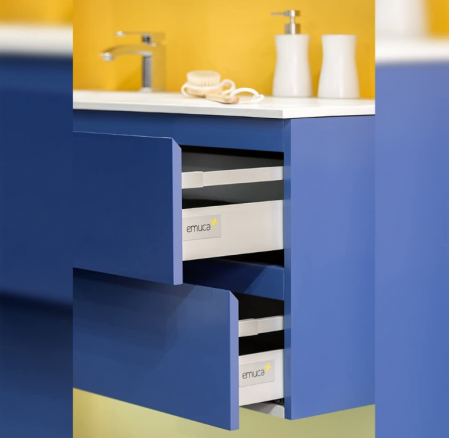 Set glisiere sertar de baie sau bucatarie Emuca cu inchidere soft [2]