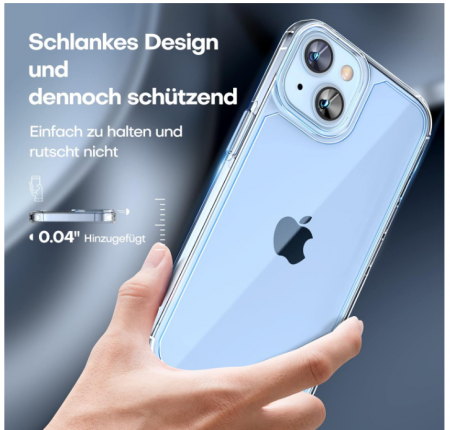 Set husa + 2x folii protectie sticla securizata + 2x protectie lentile camera TAURI pentru iPhone 14 Plus [6]