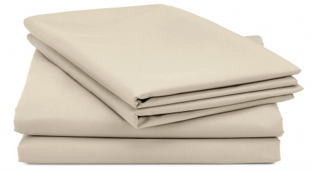 Set Husa pilota din microfibră Amazon Basics, bej, 230 x 220 cm/ 50 x 80 cm x 2 [1]