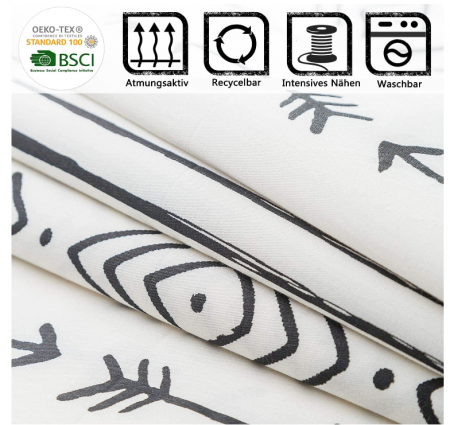 Set lenjerie de pat Gafance din 2 piese, husă de pilota 135 x 200 cm + față de pernă 80 x 80 cm [4]