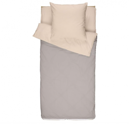 Cearşafuri - Set lenjerie de pat pentru copii Bleu Câlin Caradou din bumbac cu pilota, 4 piese, 95 x 140 cm