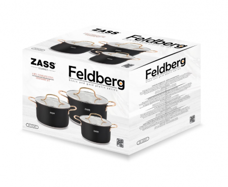 Set oale inox cu capac 6 piese Zass Gourmet ZG-SCS 01, culoare Negru [7]