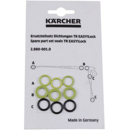 Aparate si masini gradinarit - Set 9 garnituri pentru aparat de spalat cu presiune, TR EASY!LOCK KARCHER 2.880-001.0