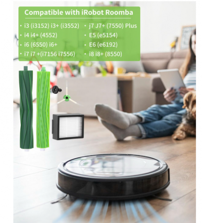 Set piese de schimb pentru seria iRobot Roomba E&I&J, i7+ i3 i3+ i4 i4+ i6 i6+ j7 j7+ i8 i8+ E5 E6 E7 [2]