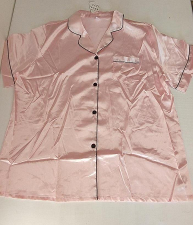 Set pijamale din satin pentru femei SWOMOG, scurte/lungi, 7 piese, rosu, XL [1]