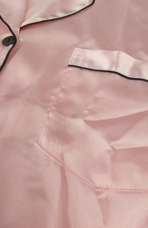 Set pijamale din satin pentru femei SWOMOG, scurte/lungi, 7 piese, rosu, XL [3]