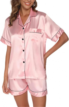 TOATE PRODUSELE - Set pijamale scurte pentru femei GAESHOW, roz, XL