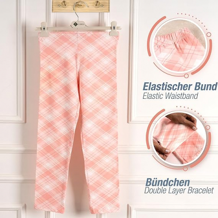 Set pijamale cu mânecă lungă LOREZA pentru fete din bumbac din două piese [9]