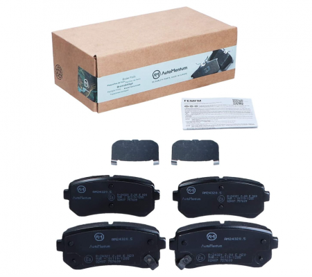 Set plăcuțe de frână AutoMentum AM24320.5, set de 4 pentru KIA PICANTO (TA) 2011- Axa spate și alte vehicule [1]