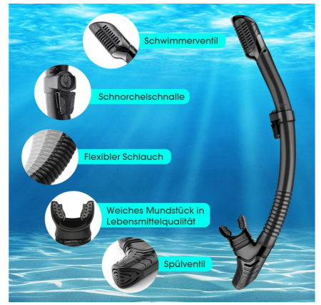 Set scuba diving si snorkeling Nigecue pentru adulți, ochelari si mască de scufundare [3]