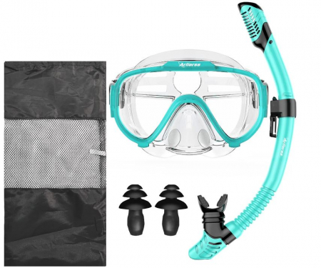 Set scufundari Arlierss, masca panoramica + tub snorkeling [9]