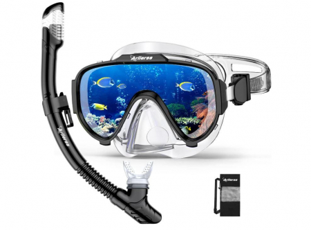 Sporturi acvatice - Set snorkeling Arlierss, masca + tub