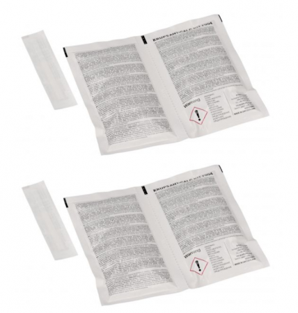 Set solutie decalcifiere GROUPE SEB F054001A pentru espressor Krups, 4 plicuri solutii decalcifiere + 2 testere [1]