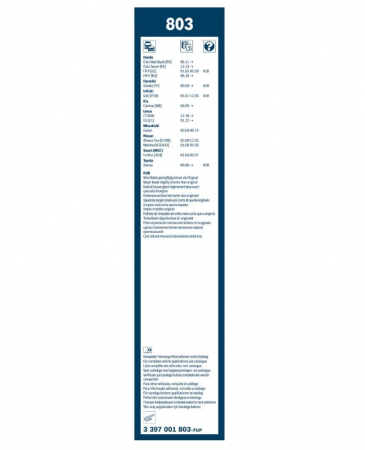 Set ștergătoare parbriz auto Bosch Twin 803, 650 mm/450 mm [2]