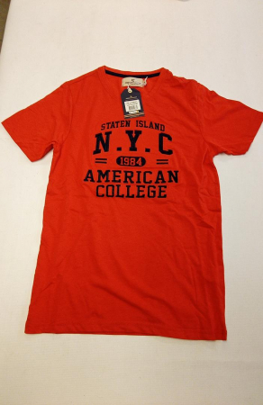 Set tricou si pantaloni scurti unisex AMERICAN COLLEGE, rosu/galben, M [3]