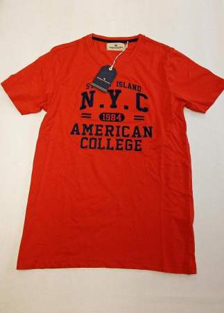 Set tricou si pantaloni scurti unisex AMERICAN COLLEGE, rosu/galben, M [2]