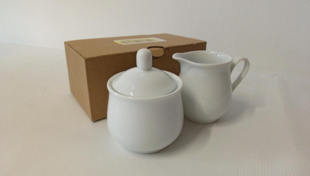 Set zaharnita si latiera din porțelan, recipiente pentru lapte și zahăr Provance, cu capac [1]