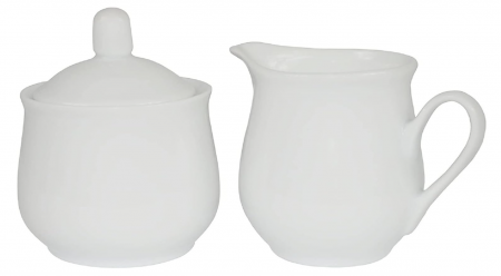 Set zaharnita si latiera din porțelan, recipiente pentru lapte și zahăr Provance, cu capac [0]