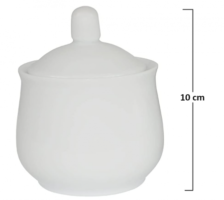 Set zaharnita si latiera din porțelan, recipiente pentru lapte și zahăr Provance, cu capac [5]