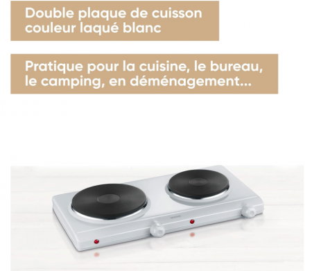 Severin S71042 Plita dublă, 2500 W, DK 1042, oțel inoxidabil [2]