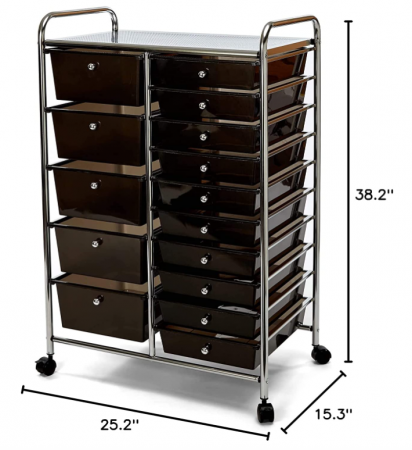 Seville Classics Dulap organizator cu roti, 39 x 64 x 97 cm [6]