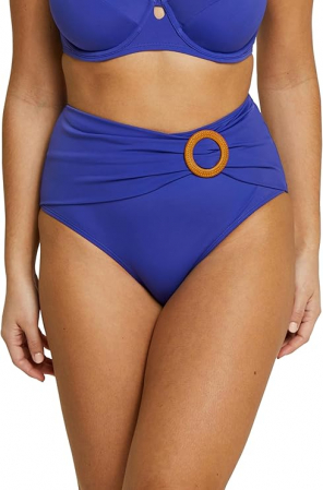 Fashion - Slip de baie cu talie inalta pentru femei Sans Complexe, Bikini albastru, 40/42