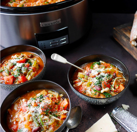 Slow cooker Crock-Pot CSC063X-01, 7.5 L, digital, vas ceramica, capac de sticla, inox [8]