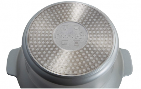 Slow cooker Crockpot, digital, vas compatibil cu foc și inducție, 6L, Oțel inoxidabil, alb [CSC027X] [9]