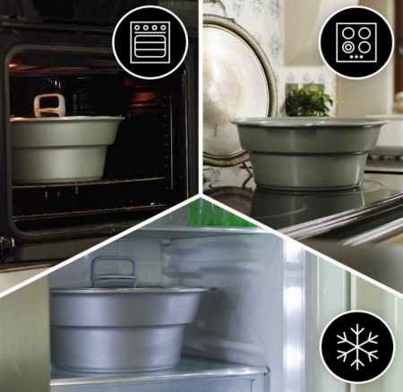 Slow cooker Crockpot, digital, vas compatibil cu foc și inducție, 6L, Oțel inoxidabil, alb [CSC027X] [10]