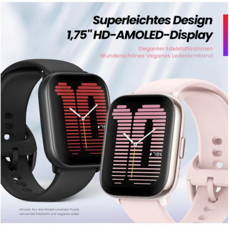 Smartwatch Amazfit Active, 1.75 inchi, baterie de 14 zile [5]